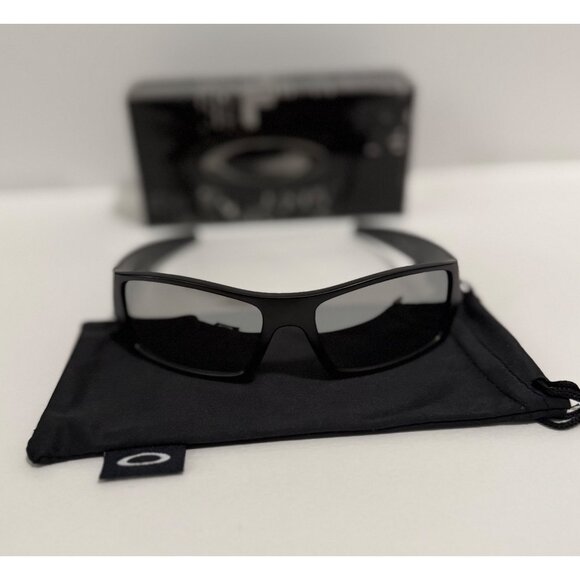 Oakley GASCAN Black Matte Frame OO9014 Chrome Iridium Lenses - Picture 5 of 7